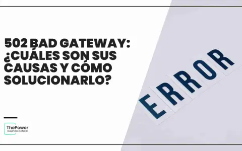El texto "502 BAD GATEWAY" y la palabra "ERROR" sugieren problemas técnicos. En la vida laboral, estos errores pueden afectar la productividad.
