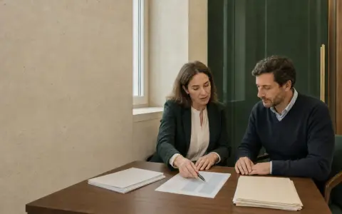 Dos personas revisan documentos en una mesa. Podrían ser ejemplo dos pagadores de renta discutiendo un contrato.