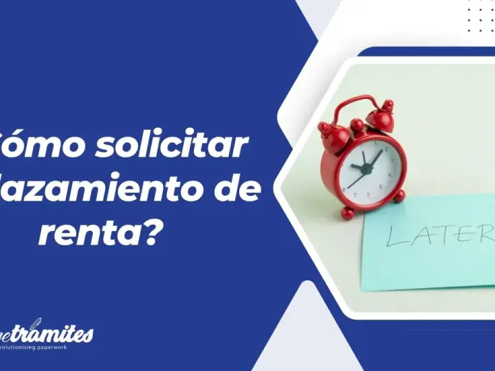 Reloj rojo y nota "LATER" sugieren que se puede fraccionar el pago de la renta.