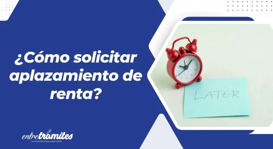 Reloj rojo y nota "LATER" sugieren que se puede fraccionar el pago de la renta.